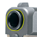 The muzzle is the open end of the front of a gun